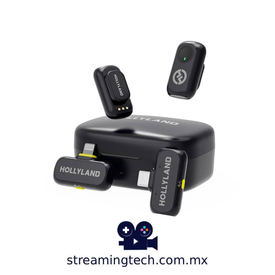 Hollyland-LARK-A1-microfonos-inalambrico-mexico-streaming-tech