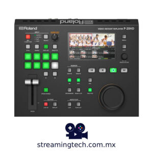 Roland-P-20HD-repeticion-instantanea-camara-lenta-streaming-tech-mexico