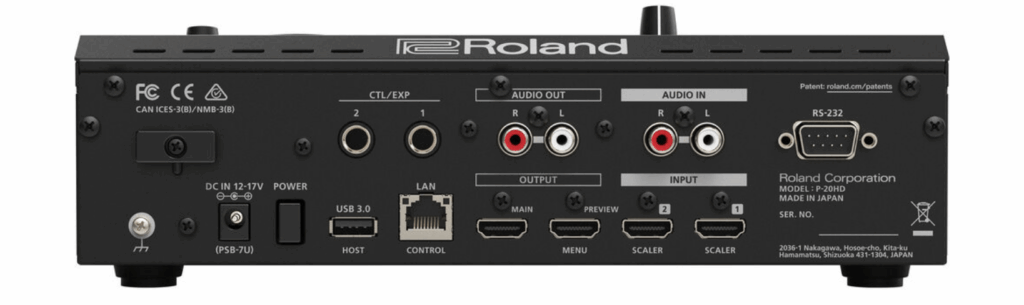 Roland-P-20HD-repeticion-instantanea-camara-lenta-streaming-tech-mexico-conexiones