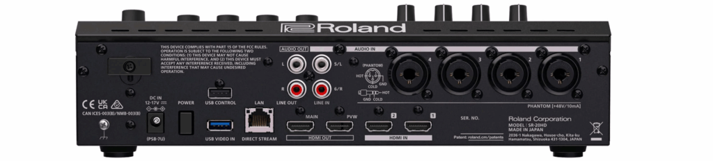 SR-20HD-Roland-mexico-mezclador-de-video-para-streaming-tech-conexiones